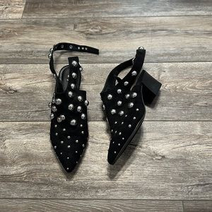 Black Studded Booties